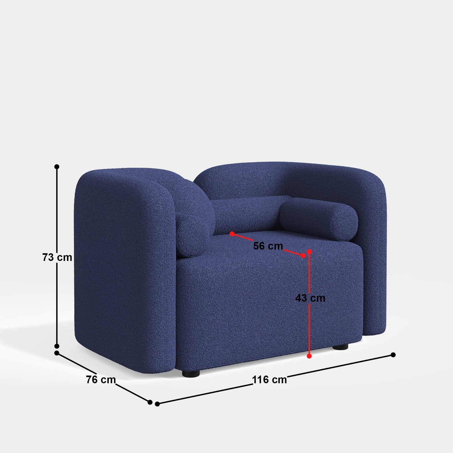 Sloane 1 Seater Sofa - 46”