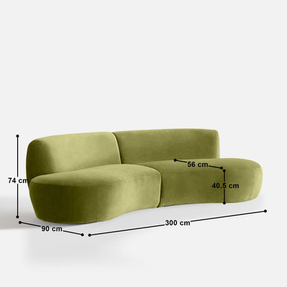 Celeste Sectional 3 Seater Sofa - 118”