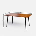 Shelly Solid Top Dining Table - 6 Seater/150 cm