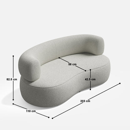 Eliza Curvy 2 Seater - 80"
