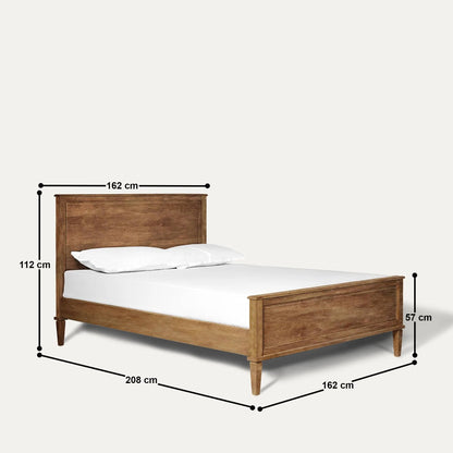 Ingram Solid Wood Mid Century Bed