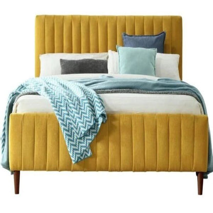 Konya Upholstered Bed Without Storage In Suede