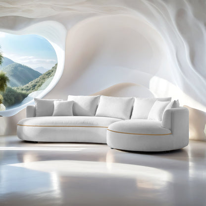 Maria Curvy Sectional Sofa - 124"