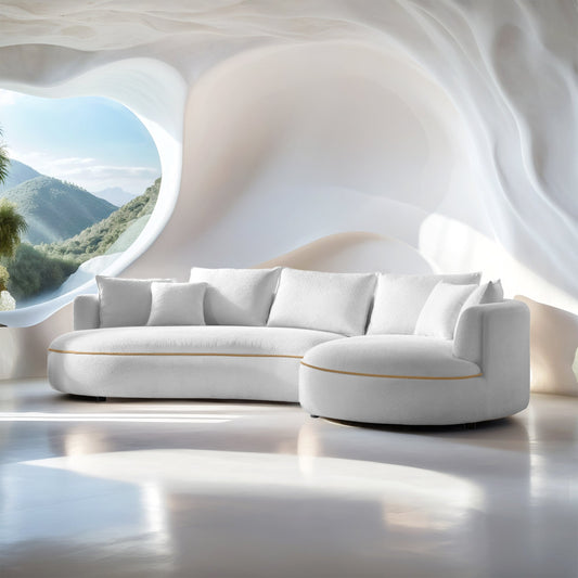 Maria Curvy Sectional Sofa - 124"