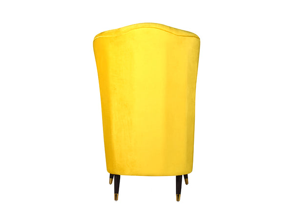 Lush Lavender Back Wing Chair Premium Suede