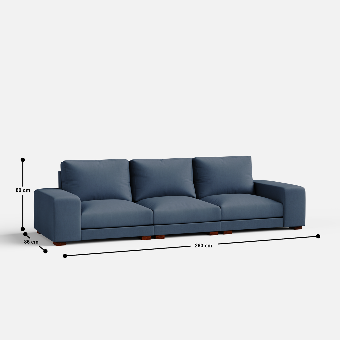 Derek modular 3 seater sofa - 103.5"