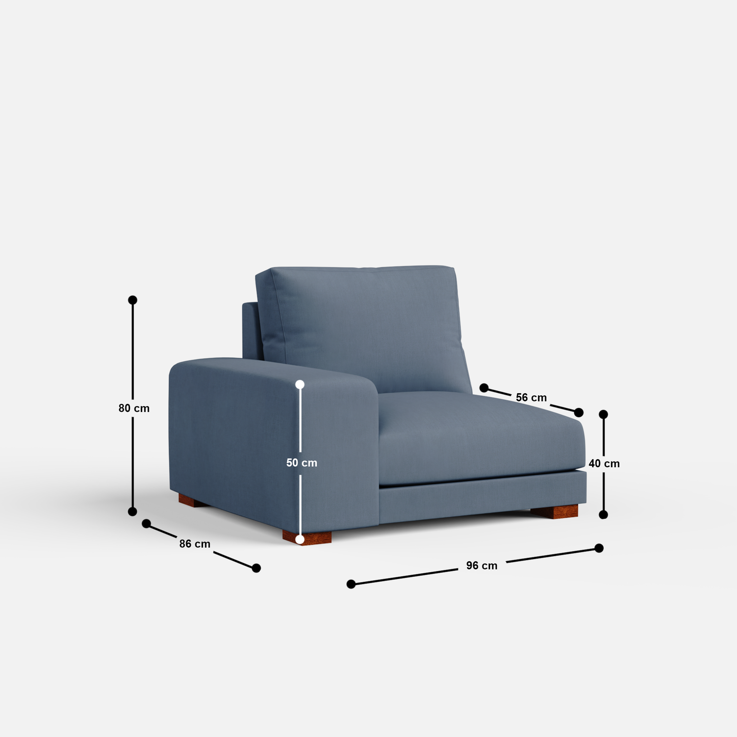 Derek modular 3 seater sofa - 103.5"