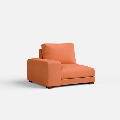 Derek modular right arm 4 seater sofa with ottoman - 133.5" | 62" Left chaise