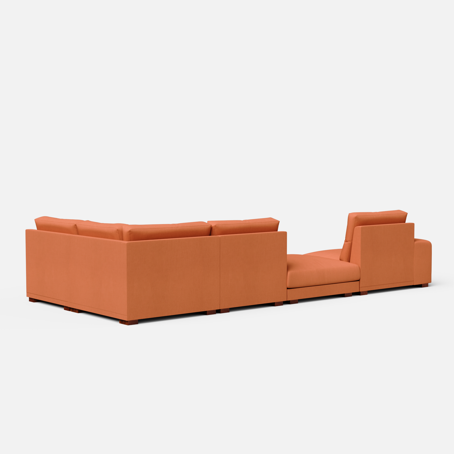 Derek modular right arm 4 seater sofa with ottoman - 133.5" | 62" Left chaise