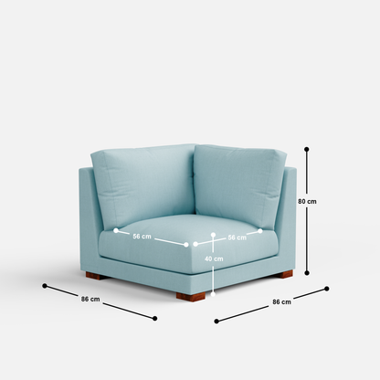 Derek Modular U- Shaped sofa with ottoman - 62" Left Chaise with 34" Ottoman | 123" Middle | 62" Right Chaise with 34" Ottoman