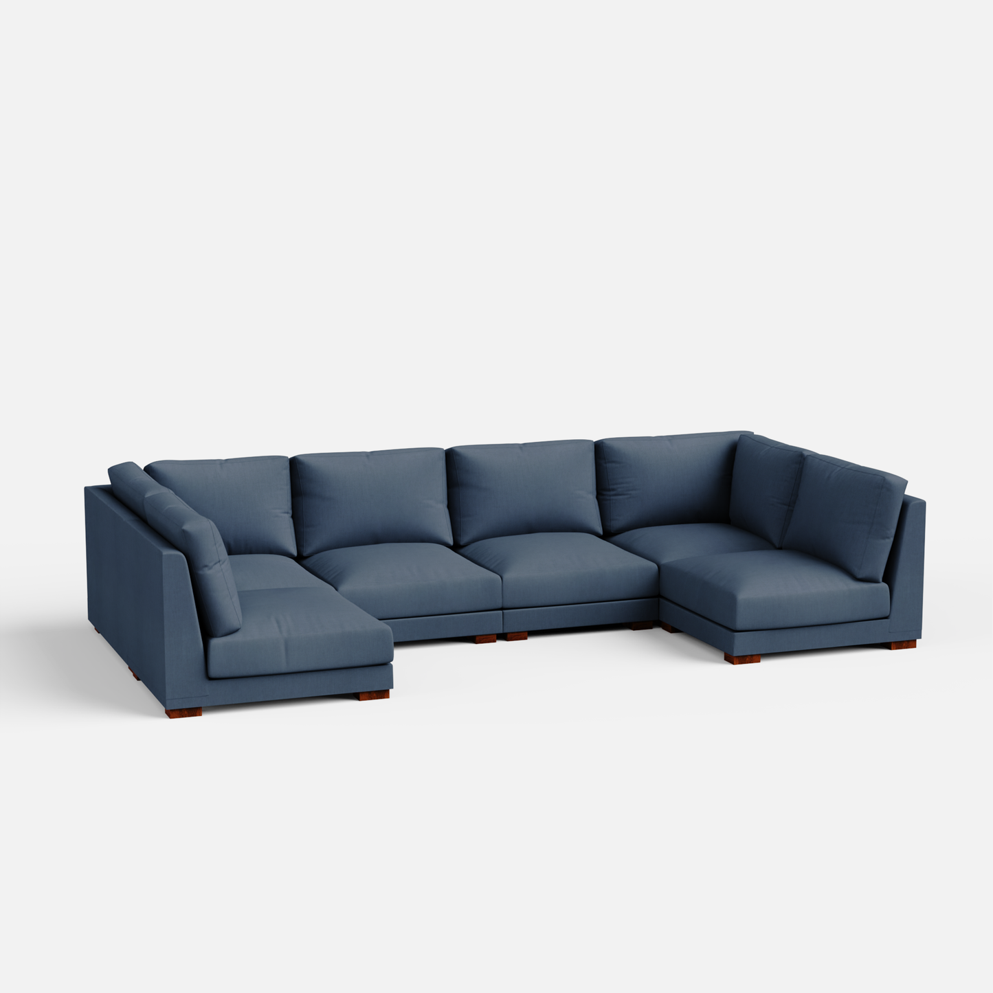 Derek Modular U- Shaped sofa - 62" Left Chaise | 123" Middle | 62" Right Chaise