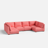 Derek Modular U- Shaped sofa - 62" Left Chaise | 123" Middle | 62" Right Chaise