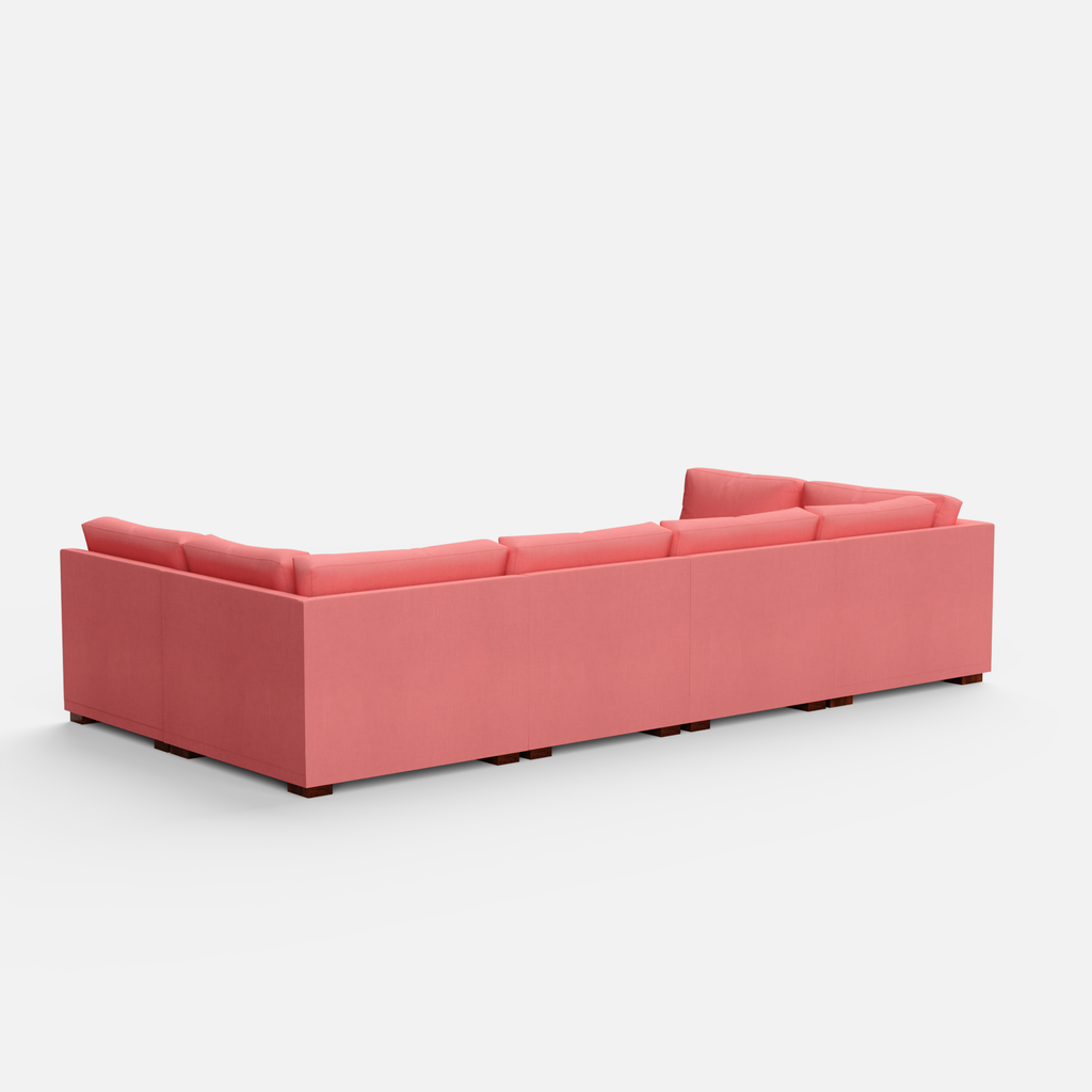Derek Modular U- Shaped sofa - 62" Left Chaise | 123" Middle | 62" Right Chaise