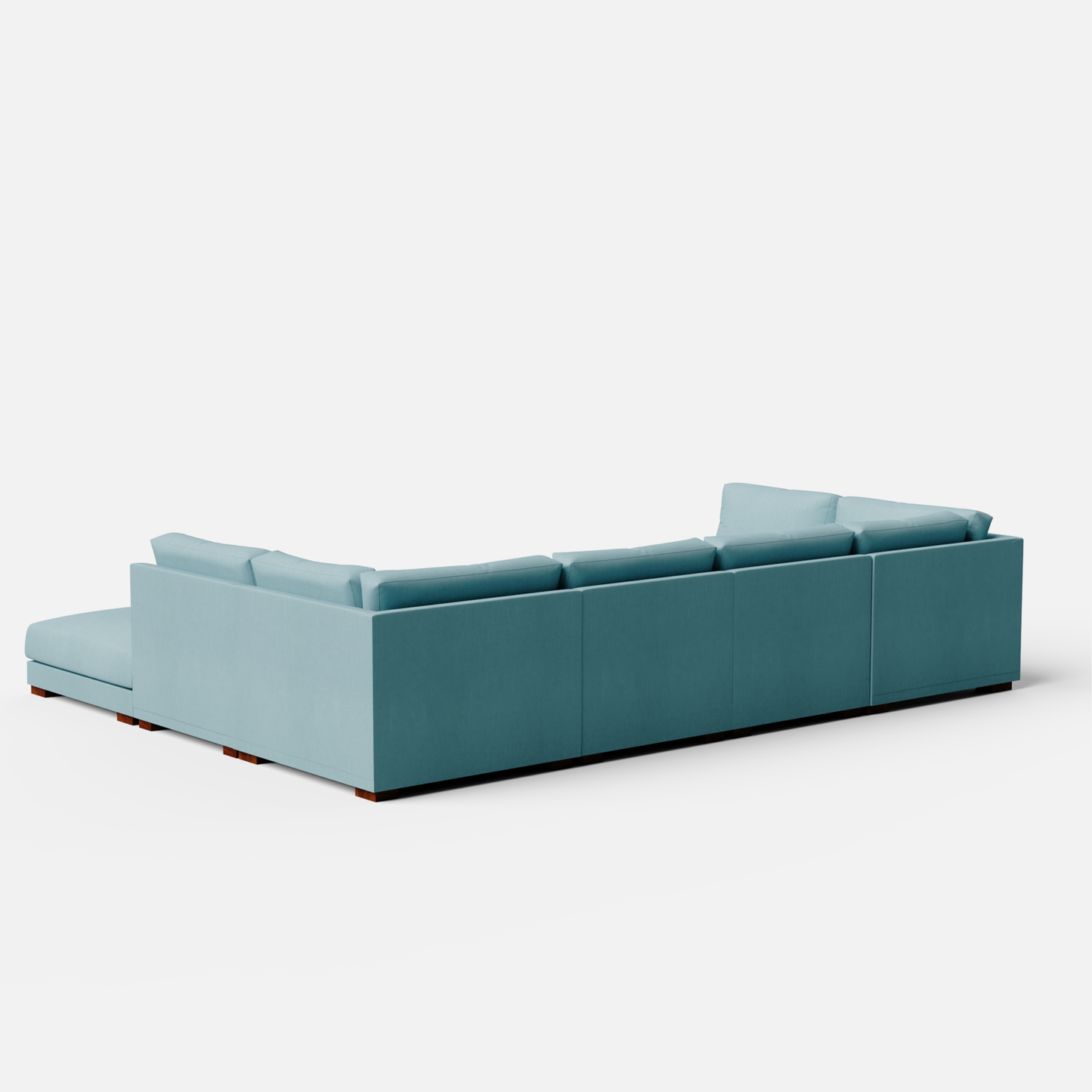 Derek Modular U- Shaped sofa with ottoman - 62" Left Chaise with 34" Ottoman | 123" Middle | 62" Right Chaise with 34" Ottoman