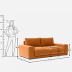 Derek 3 Seater Sofa - 82"