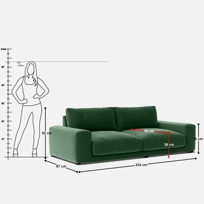 Derek 4 Seater Sofa - 92"