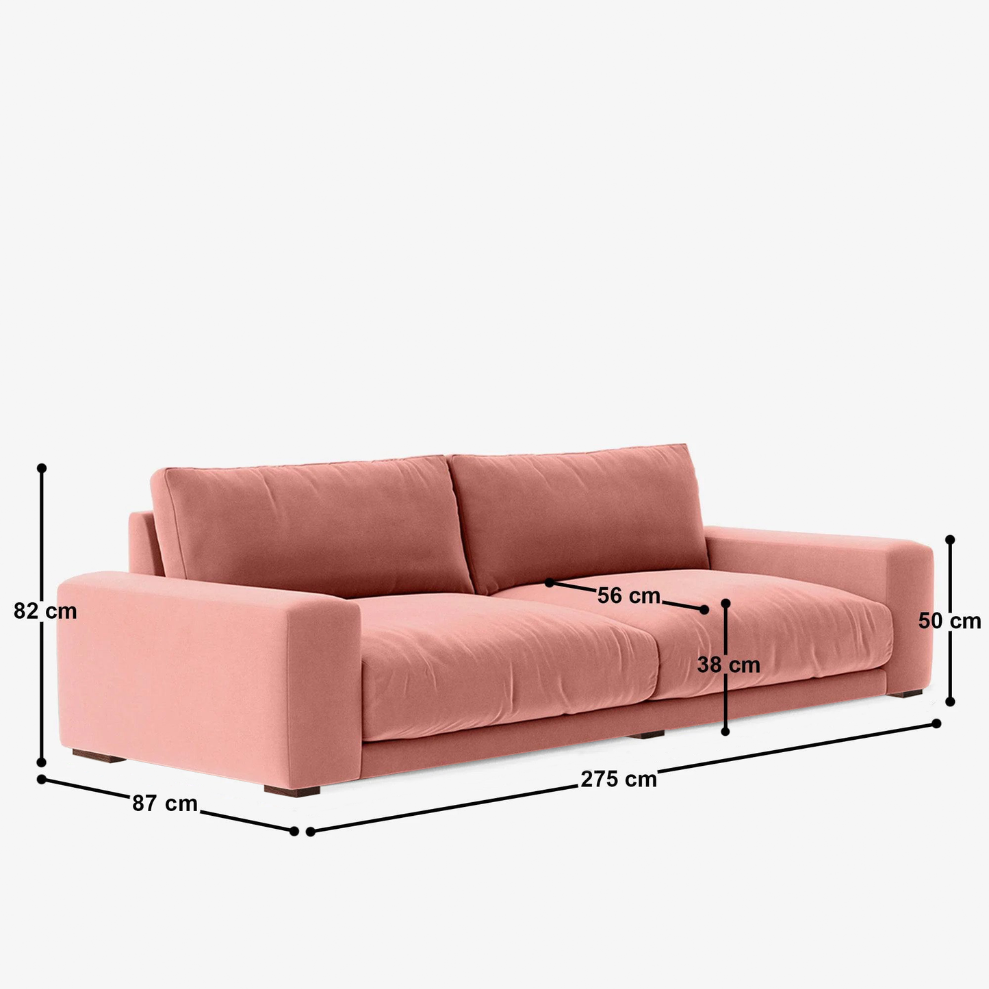 Derek 5 Seater Sofa - 108"