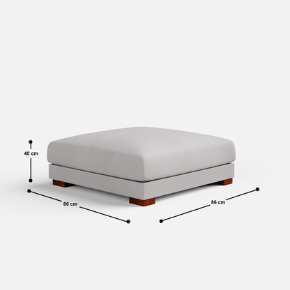 Derek modular right arm 5 seater sofa with ottoman - 127.5" | 61.6" Left chaise with 34" Ottoman