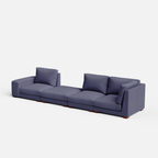 Derek modular right arm 3 seater sofa with ottoman - 133.5"