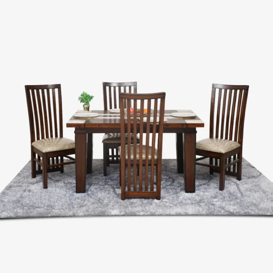 Sleek Symphony Dining Set - 4 Seater