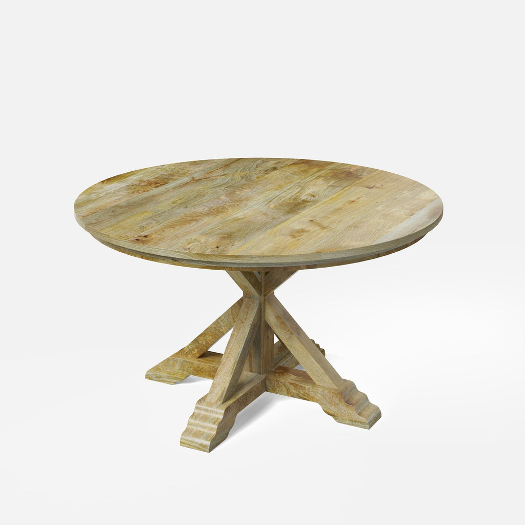 Gable Luxury Round Dining Table - 4 & 6 Seater/All Sizes