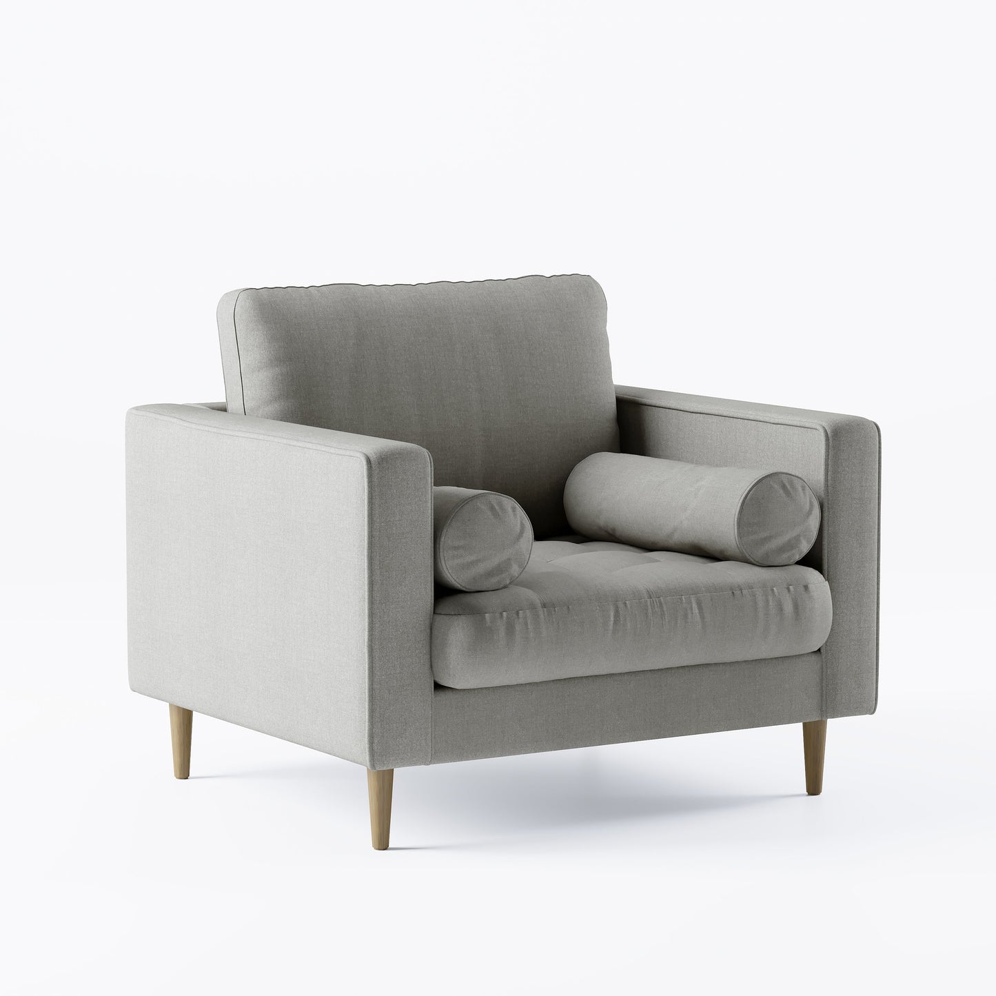Palo Sofa T | Chair (3.5 feet length) | Tufted