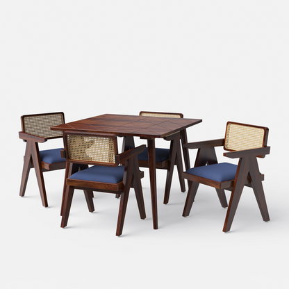 Helena-Pierre Provincial Teak Dining Table Set - 4, 6 Seater - All Sizes