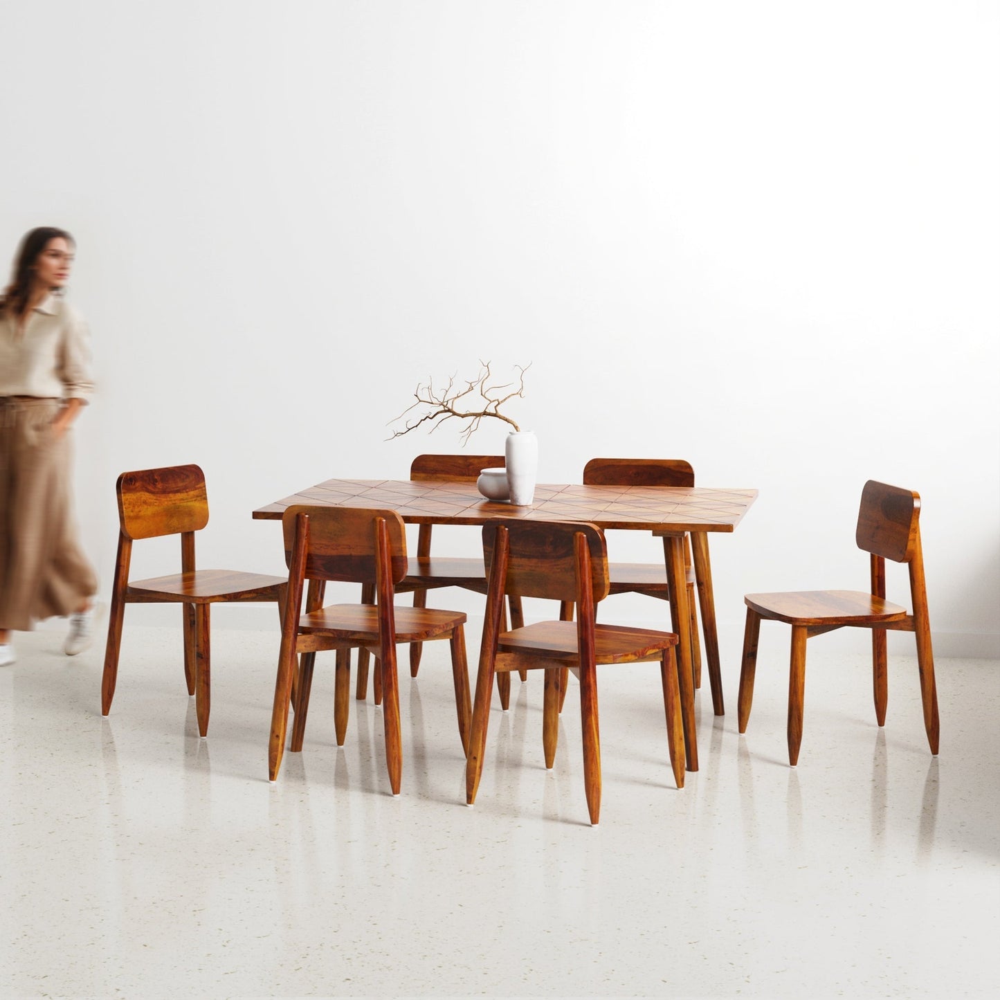 Helena Dining Table Set - Large 6 Seater/150 cm