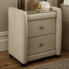 Elegant upholstered Bed Side Table 2 Drawer