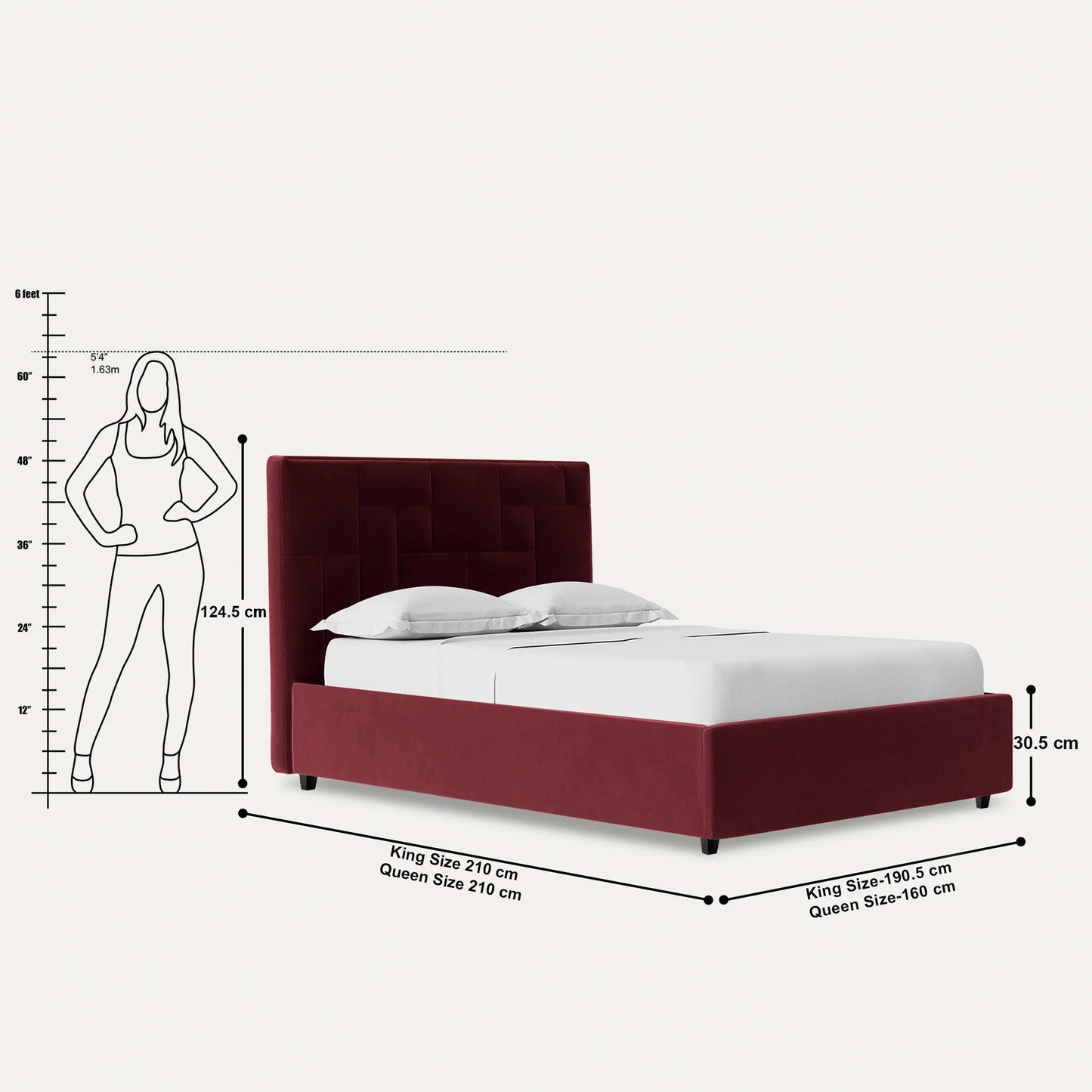 Islay Upholstered Hydraulic Storage Bed