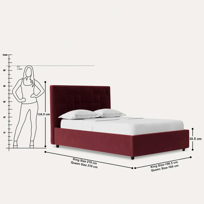 Islay Upholstered Hydraulic Storage Bed