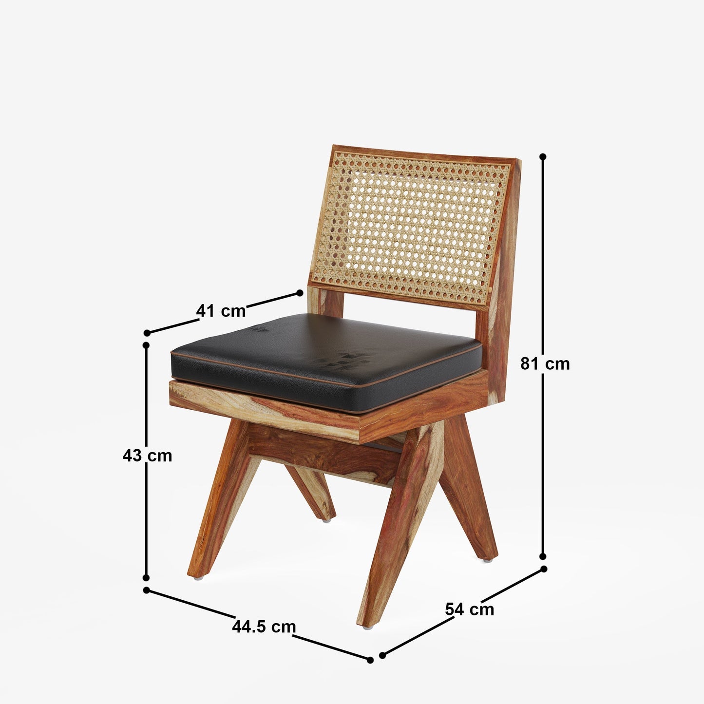 Luis-Jean Textured Black Dining Table Set with Premium Trimming -  2, 4 & 6 Seater/ All sizes