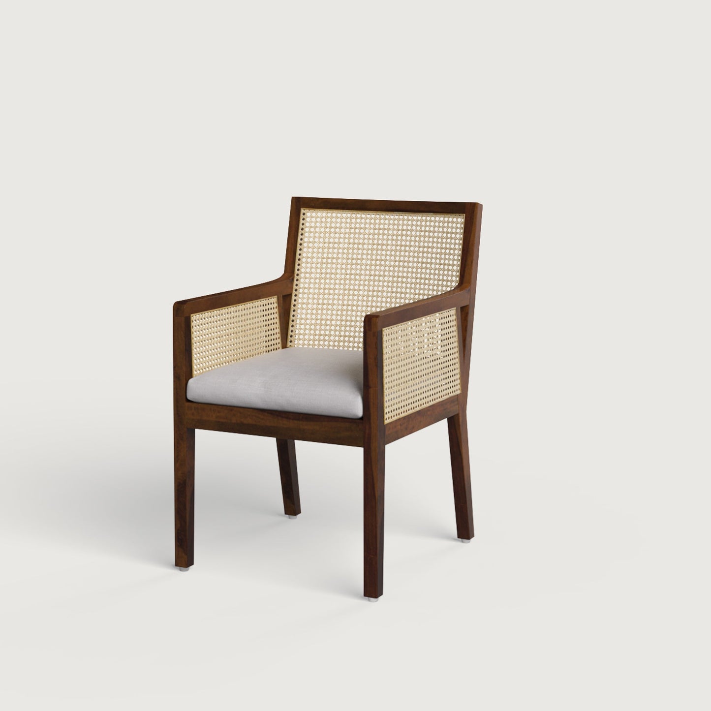 Kipling Contemporary Rattan Style with Rattan - Walnut in Sheesham