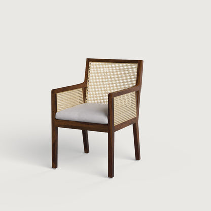 Kipling Contemporary Rattan Style with Rattan - Walnut in Sheesham