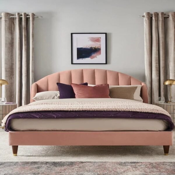 Appolo Upholstered Bed Without Storage In Suede