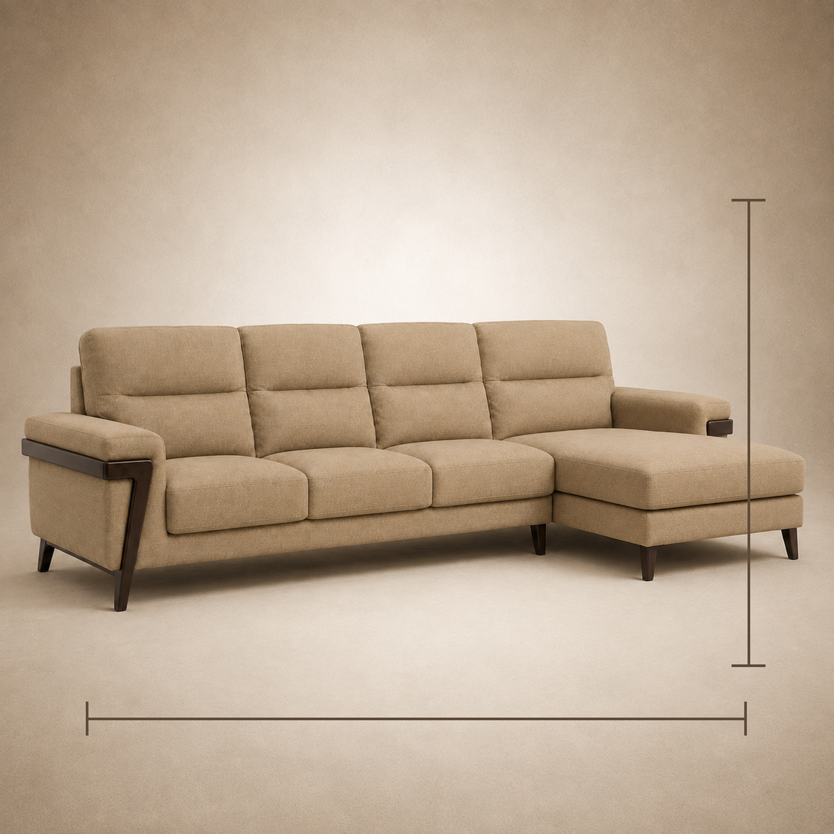 Kraya sofa — 3-plus-L-Right