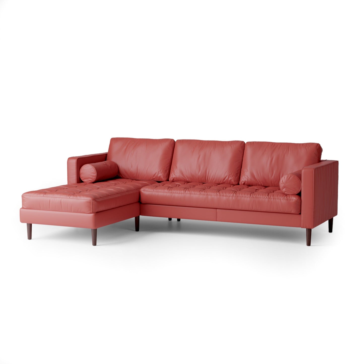 Palo Sofa | L-Shaped Sectional with Chaise (8.25 feet) | Italian Leather Sofa