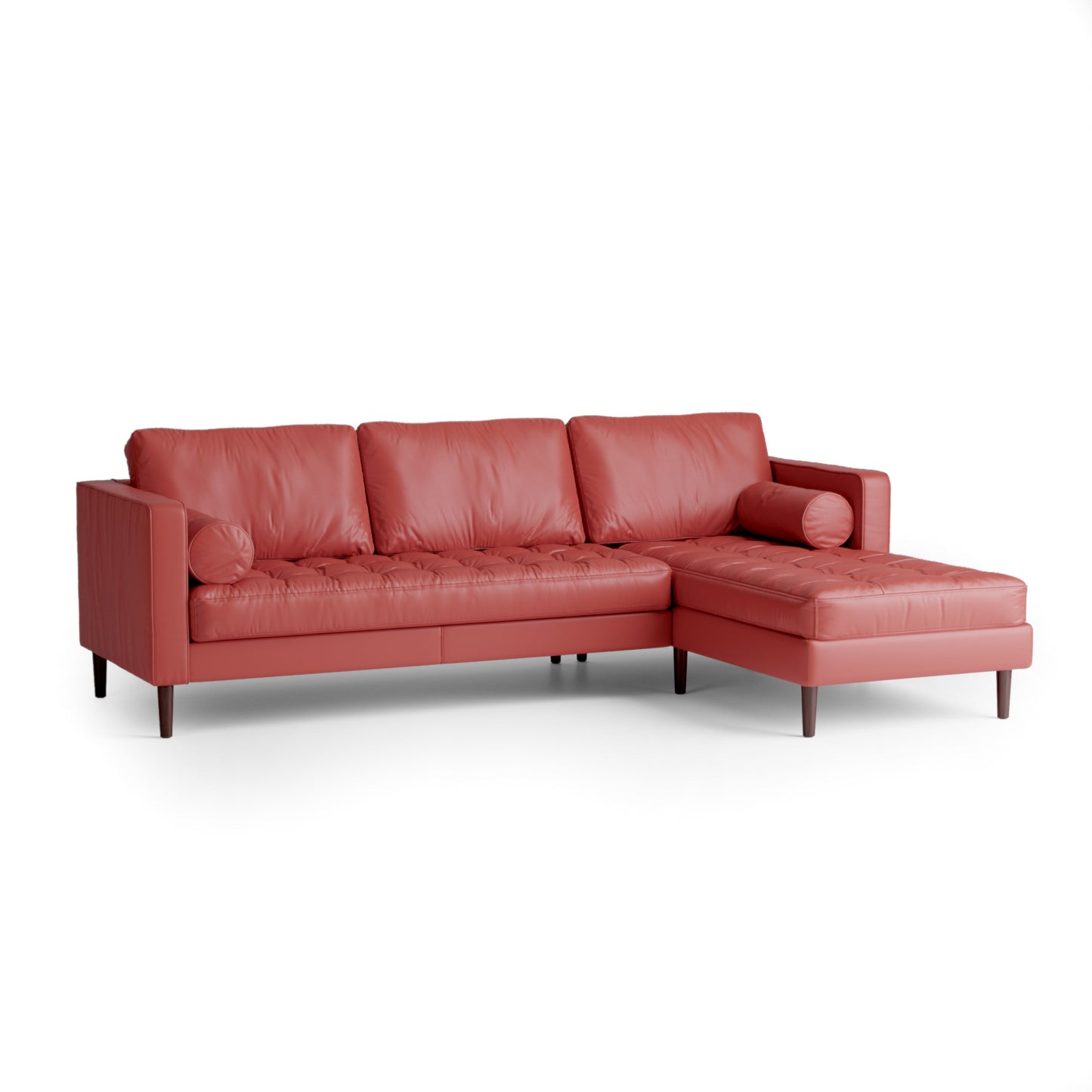 Palo Sofa | L-Shaped Sectional with Chaise (8.25 feet) | Italian Leather Sofa
