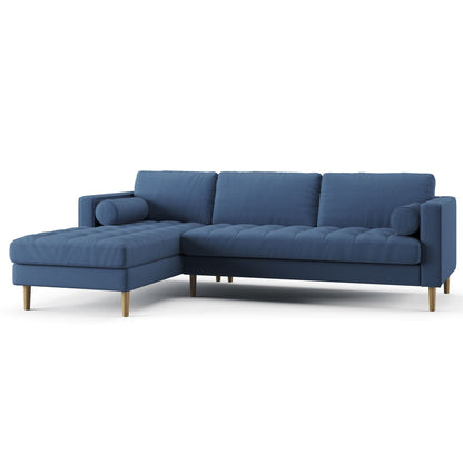 Palo Sofa T | L-Shaped Right Sectional with Chaise (8.25 feet length) | Tufted