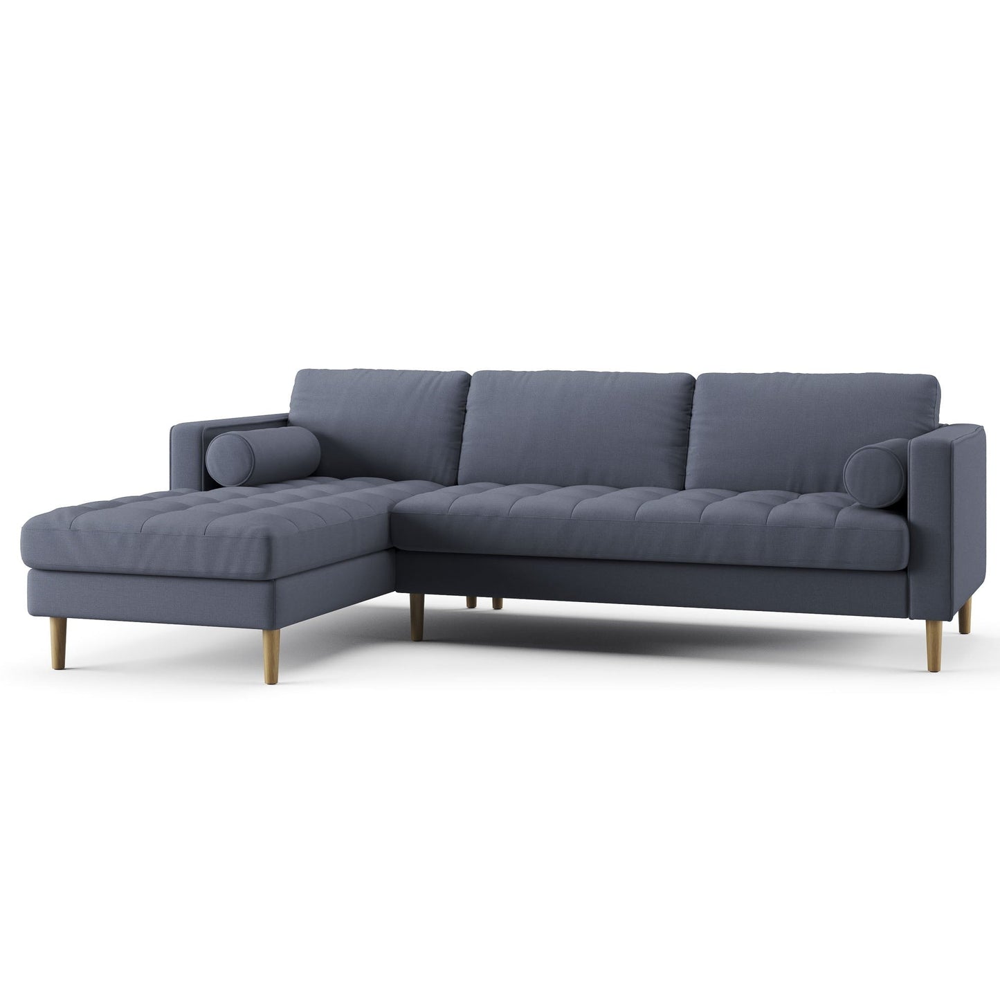 Palo Sofa T | L-Shaped Sectional with Chaise (8.25 feet length) | Tufted