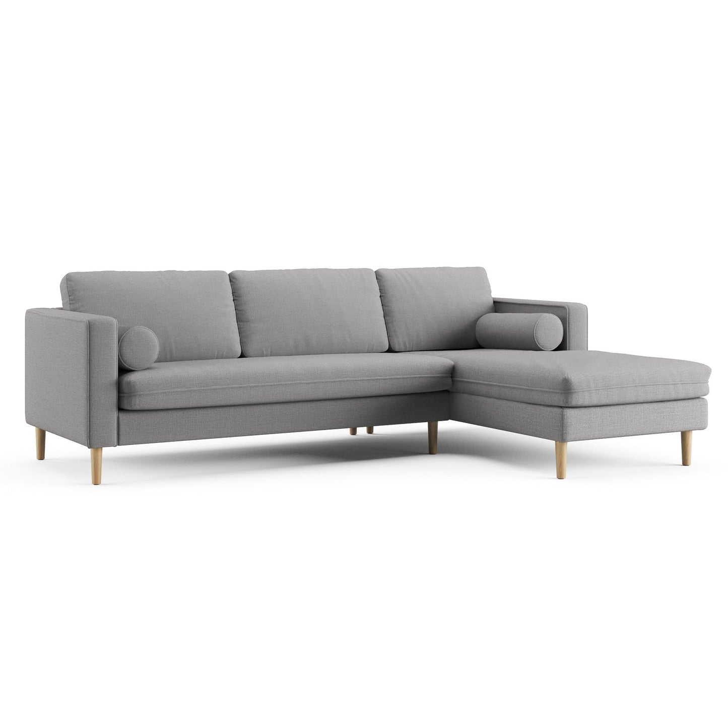 Palo Sofa | L-Shaped Right Sectional with Chaise (8.25 feet length) | Removable Fabrics