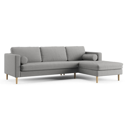 Palo Sofa | L-Shaped Sectional with Chaise (8.25 feet length) | Removable Fabrics