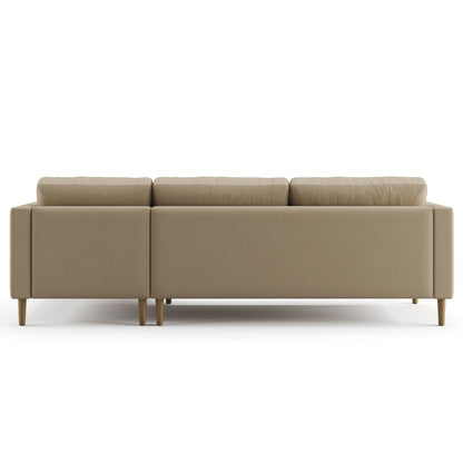 Palo Sofa T | L-Shaped Sectional with Chaise (8.25 feet length) | Tufted