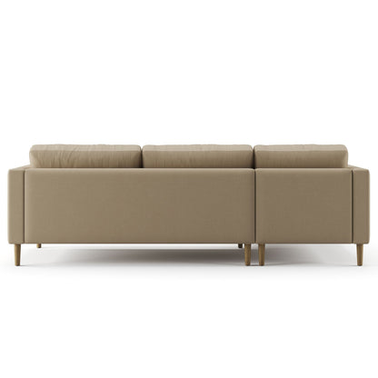 Palo Sofa T | L-Shaped Sectional with Chaise (8.25 feet length) | Tufted