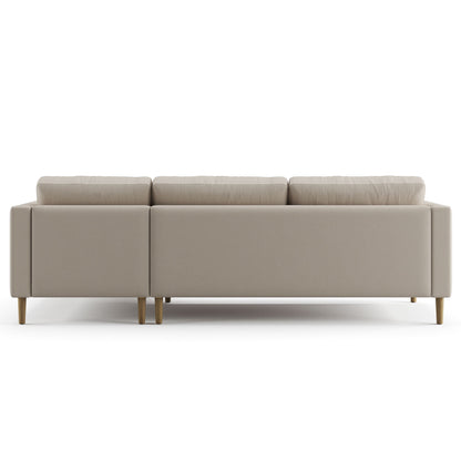 Palo Sofa T | L-Shaped Right Sectional with Chaise (8.25 feet length) | Tufted