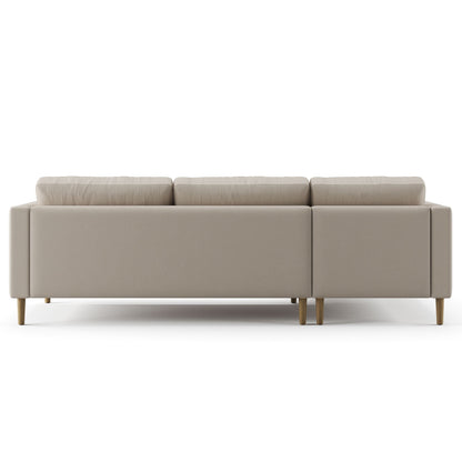 Palo Sofa T | L-Shaped Right Sectional with Chaise (8.25 feet length) | Tufted