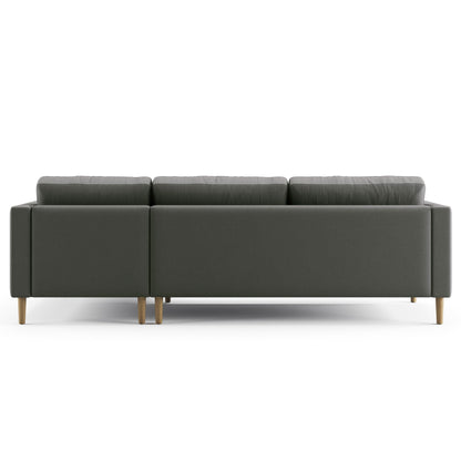 Palo Sofa T | L-Shaped Right Sectional with Chaise (8.25 feet length) | Tufted