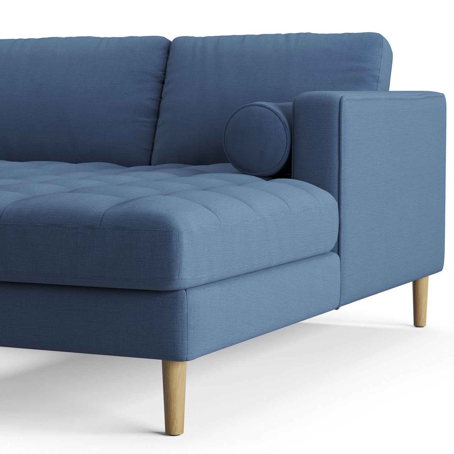Palo Sofa T | L-Shaped Sectional with Chaise (8.25 feet length) | Tufted