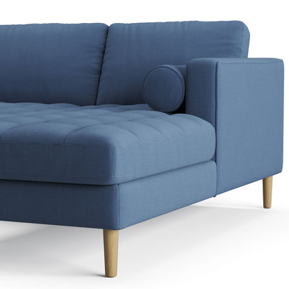 Palo Sofa T | L-Shaped Sectional with Chaise (8.25 feet length) | Tufted