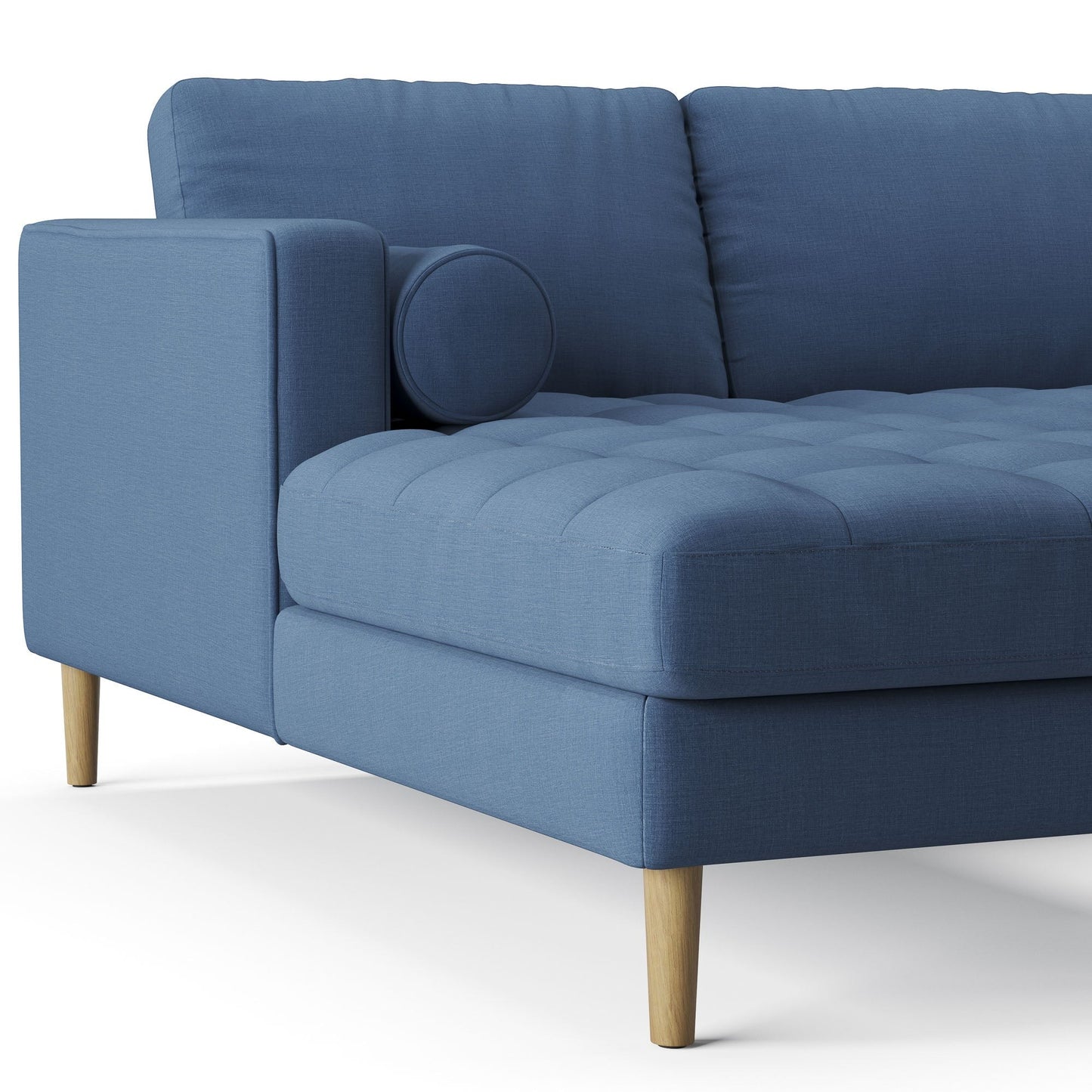 Palo Sofa T | L-Shaped Sectional with Chaise (8.25 feet length) | Tufted